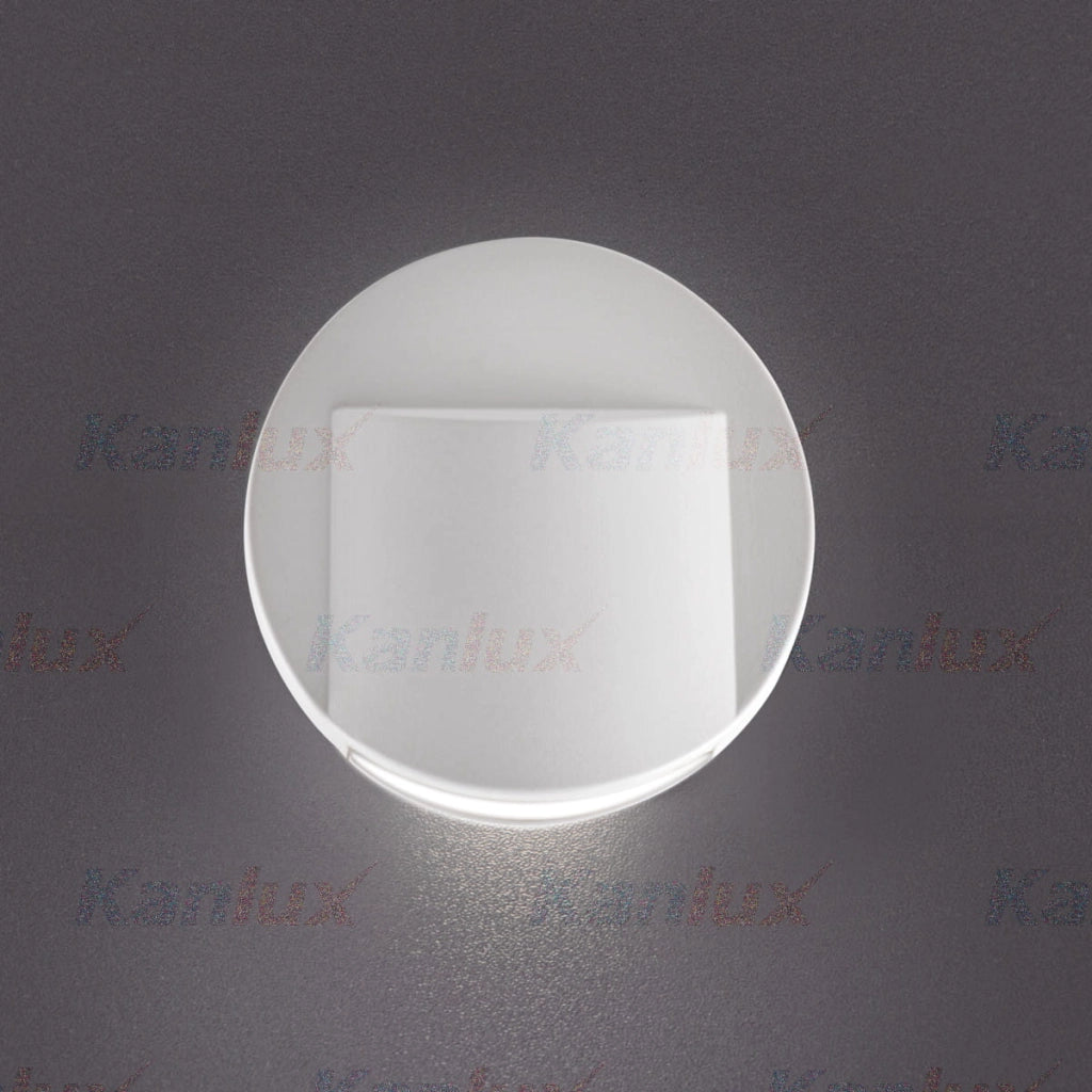Segnapasso LED Kanlux Erinus 0,8W 4000K bianco quadrato
