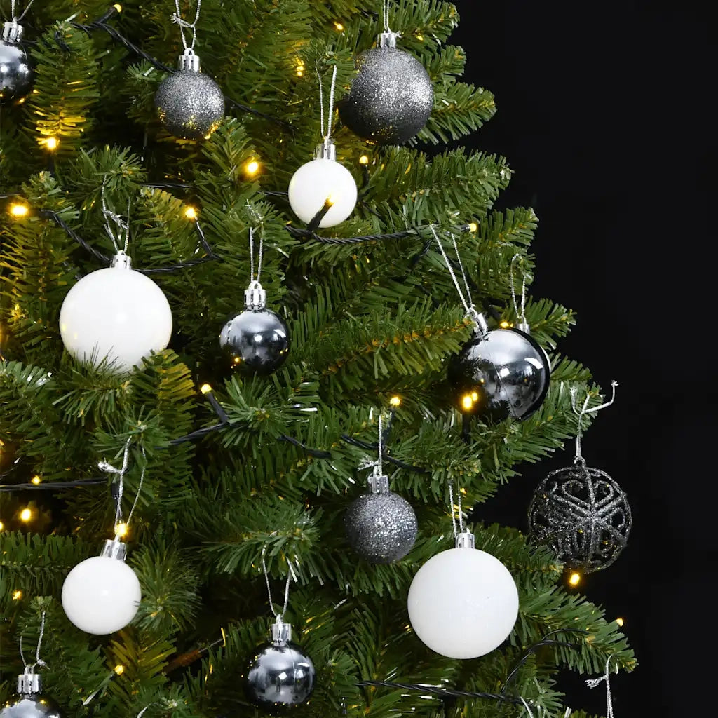 Albero Natale Incernierato con 300 LED e Palline 300 cm 3210168