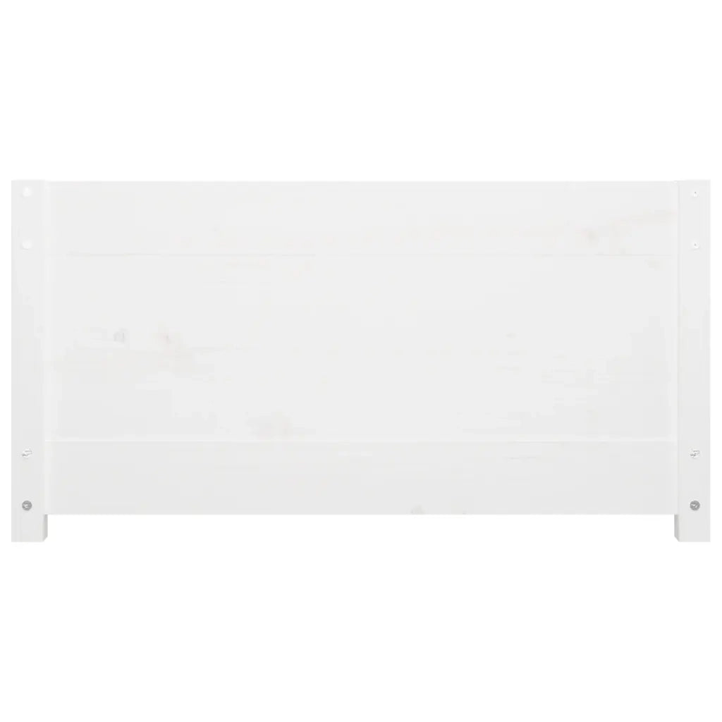 Dormeuse senza Materasso Bianca 90x200 cm Legno Massello Pino 821590