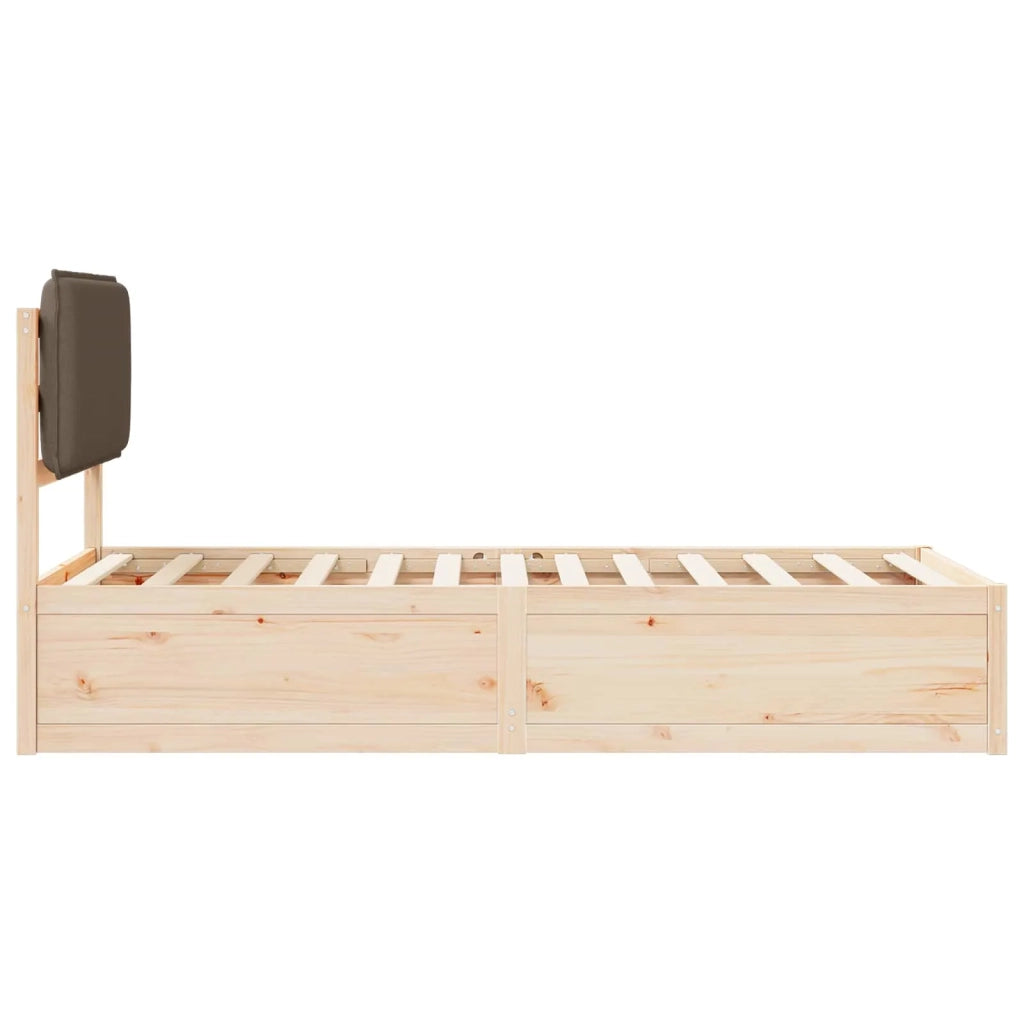 Letto con Testiera Rivestita Talpa 90 x 200 cm Pino massello 877587