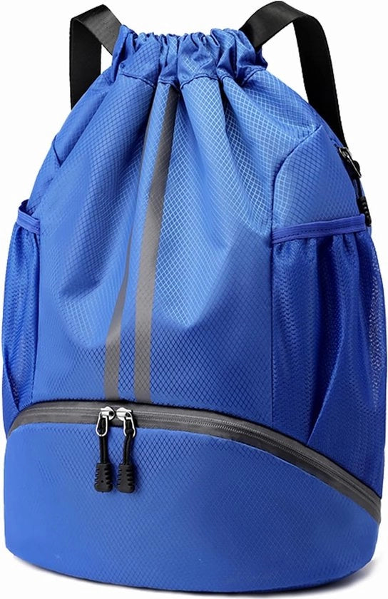 Borsa da palestra - borsa da spiaggia impermeabile con cordoncino - borsa da allenamento con compartimento scarpe e separazione umidità resistente