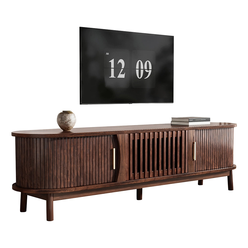 Mobile TV scorrevole - Xylo - 165x39.5x46cm marrone per 65"