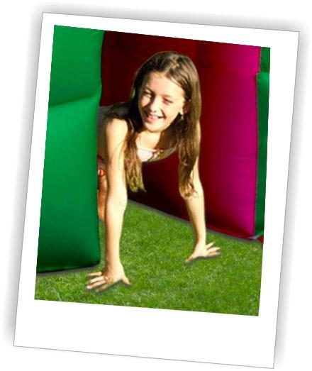 Castello Giostra Gonfiabile Jungle Fun con Scivolo e Pompa Inclusa Happy Hop