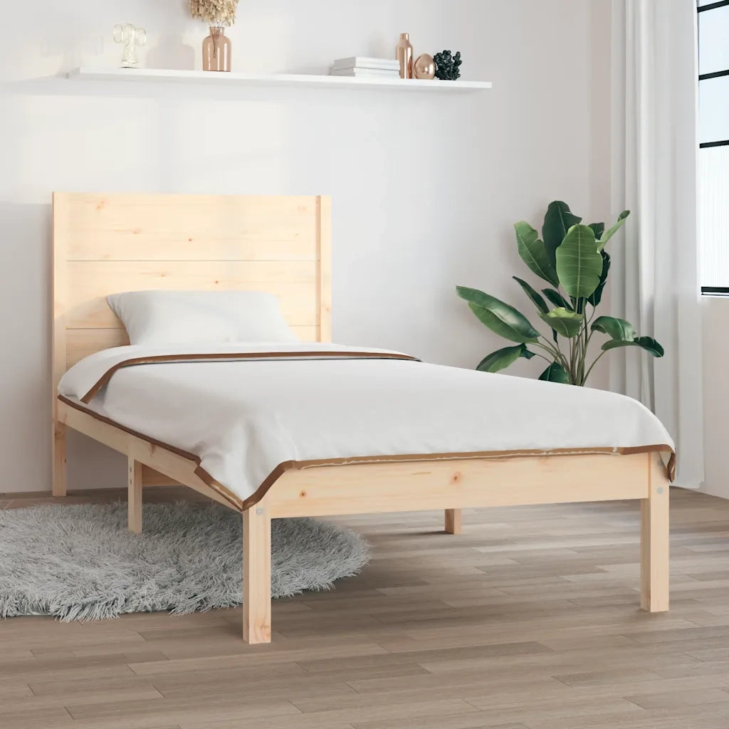 Giroletto senza Materasso 90x200 cm in Legno Massello di Pino 3104138