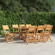 Sedie da Giardino Pieghevoli 8pz 47x61x90cm Legno Massello Teakcod mxl 124233