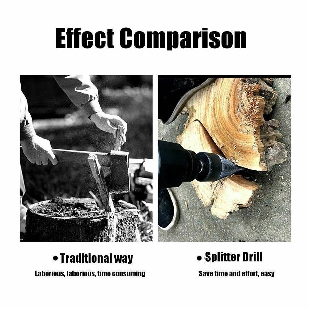 Trade Shop - Punta 50 Mm Spaccare Legno Spaccalegna Uso Domestico Per Trapano Sds Plus -