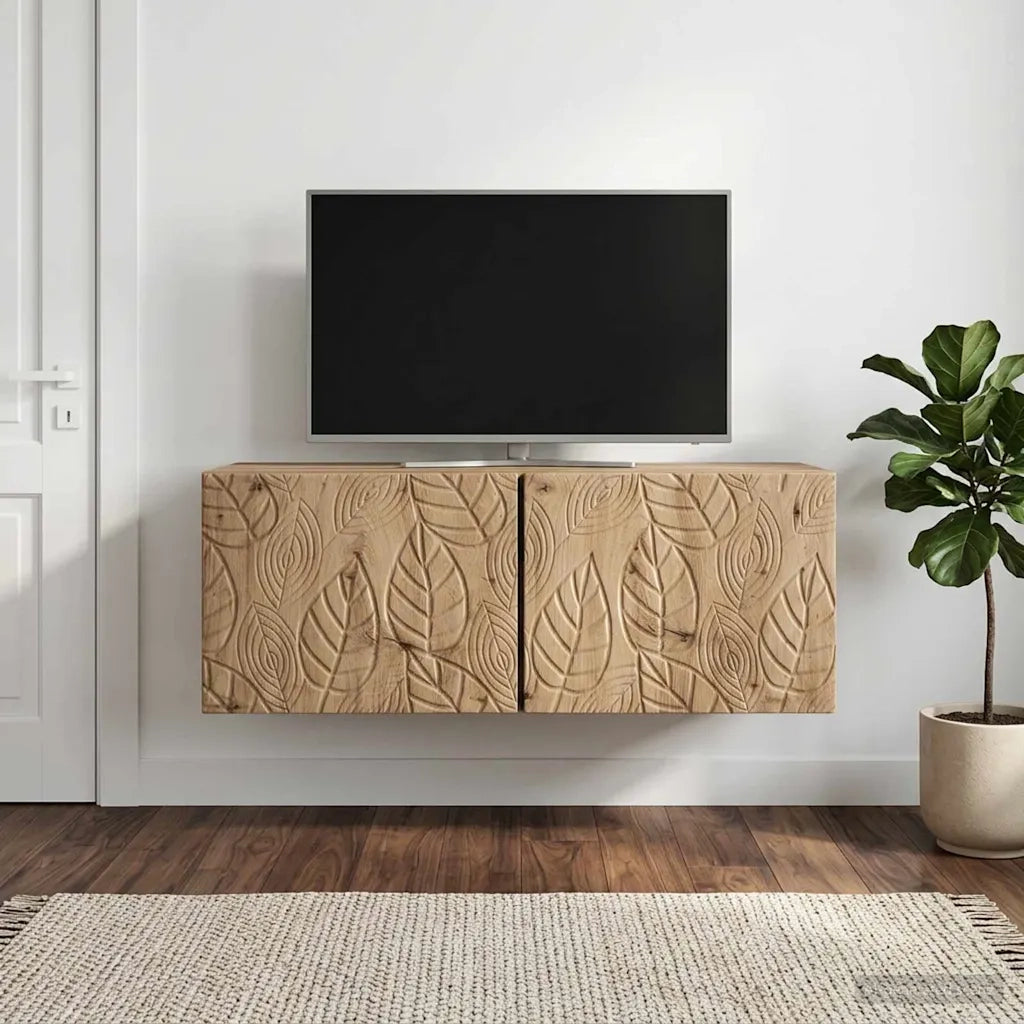 Mobile Porta TV da Muro 98 x 41 x 30 cm Rovere Artigianale 898874