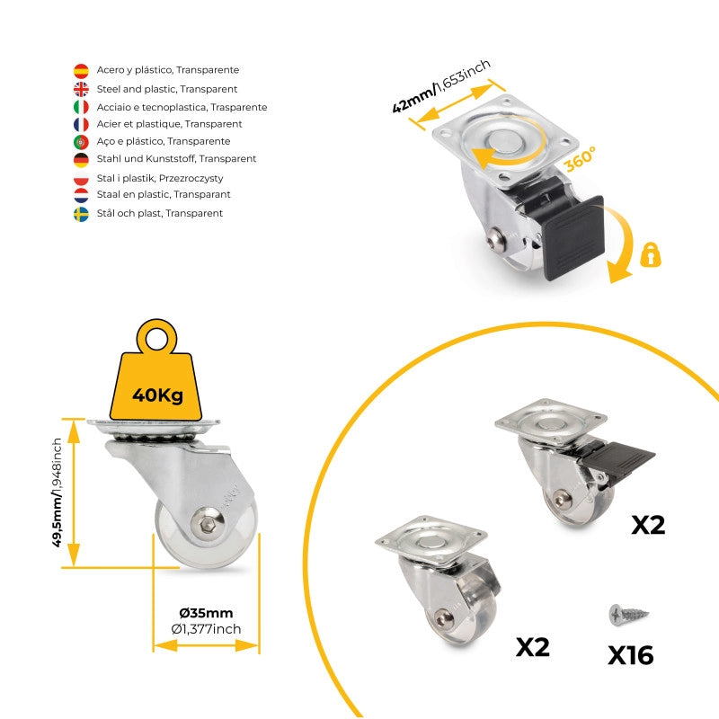 Guide per tavolo allungabile Shot, Champagne anodizzato, Alluminio