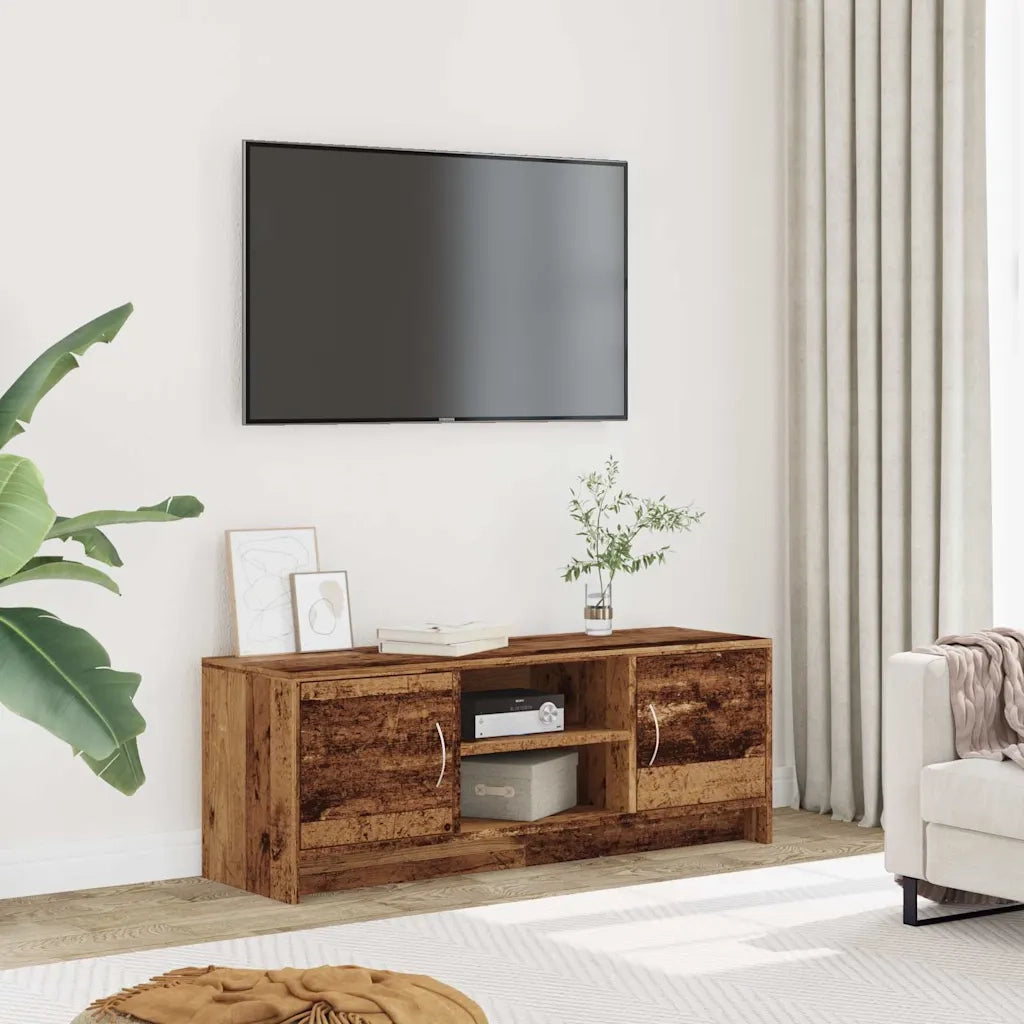 Mobile Porta TV Legno Antico 102x30x37,5 cm Legno Multistrato 855816