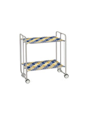 Carrello da cucina pieghevole grigio con ruote BAUHAUS 2 ripiani