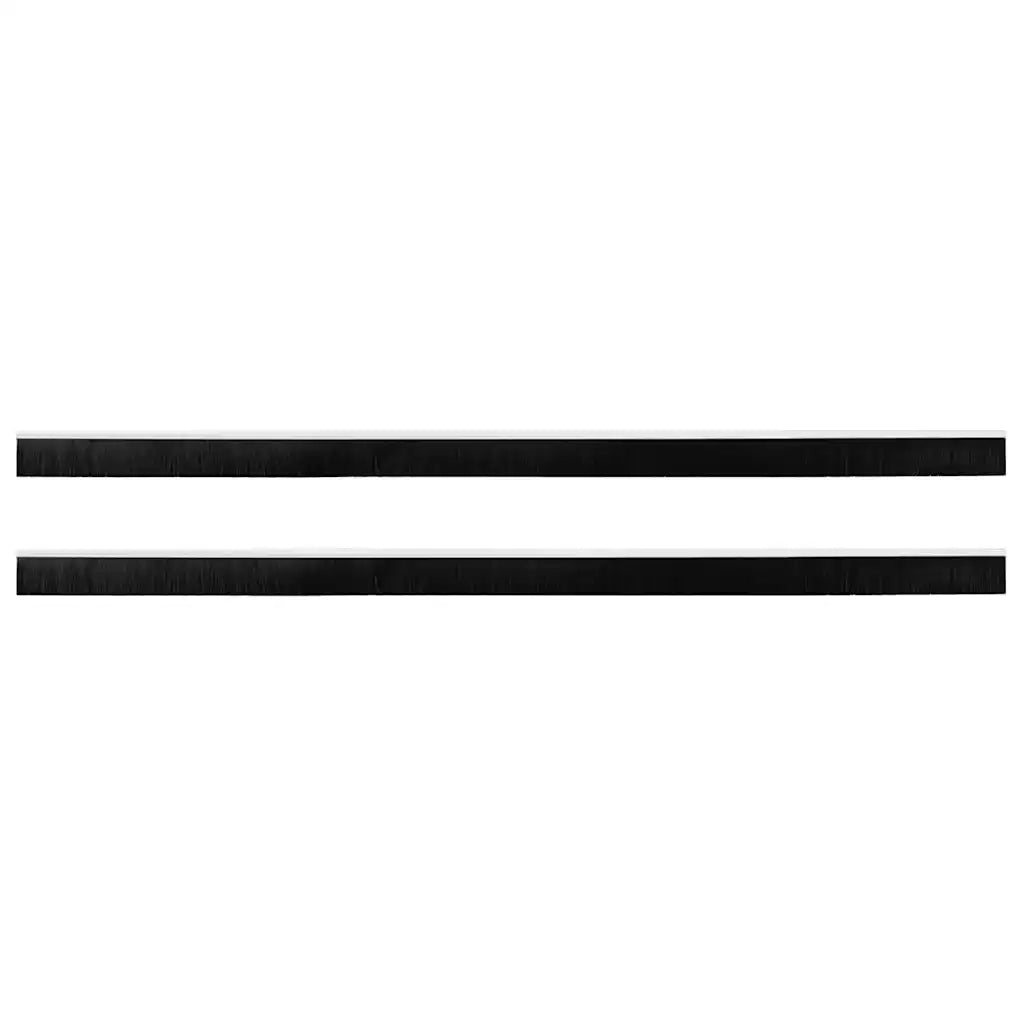 Spazzole per porte a vite 2 pcs Bianco 100 cm Lega di alluminio