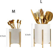 Organizzatore di Cucina in Ceramica con Struttura Metallica Stabile e Design Moderno per Tutte le Cucine