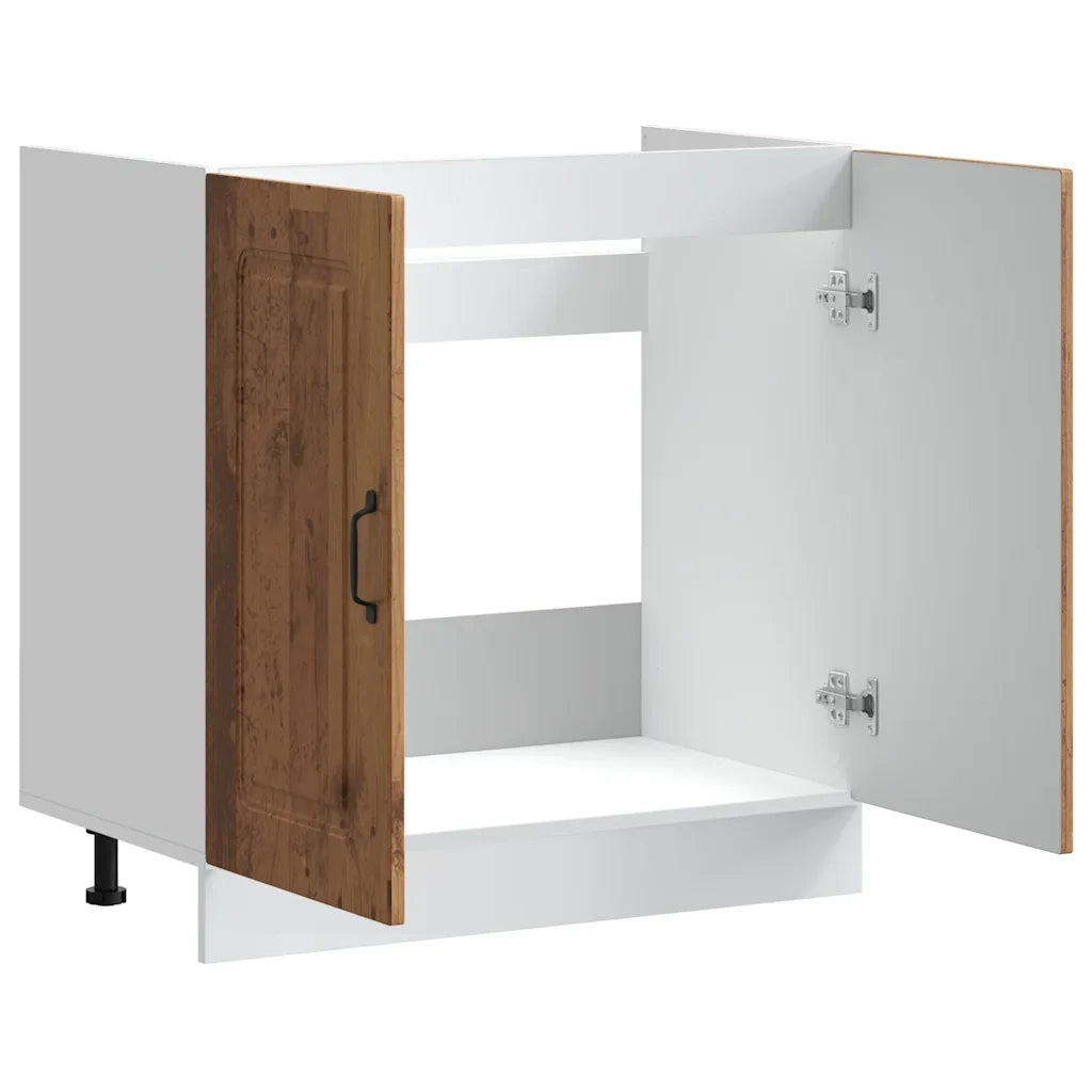 vidaXL Mobile base lavello Kalmar Legno Vecchio 80x46x81,5 cm