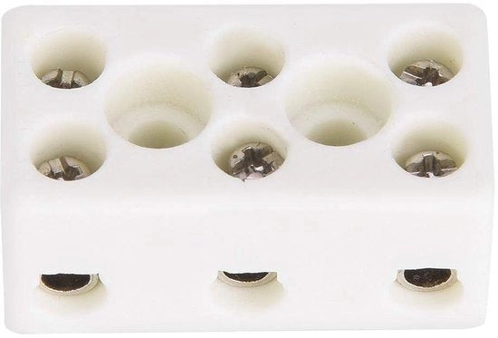10 pezzi di blocco di fissaggio ceramico a 3 vie resistente al calore