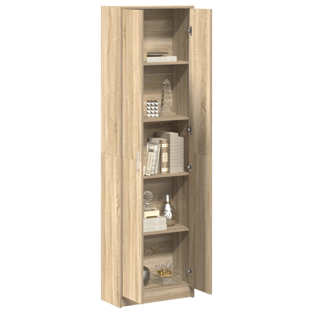 Armadio Rovere Sonoma 55x25x189 cm Legno Ingegnerizzato