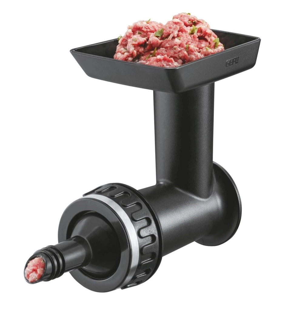 Gefu GF19080 Transforma Grattugia a Tamburo Multifunzionale con 3 Tamburi Laser Cut in Acciaio Inox Base con Ventosa e Morsetto per Piani fino a 8 cm colore Argento Nero