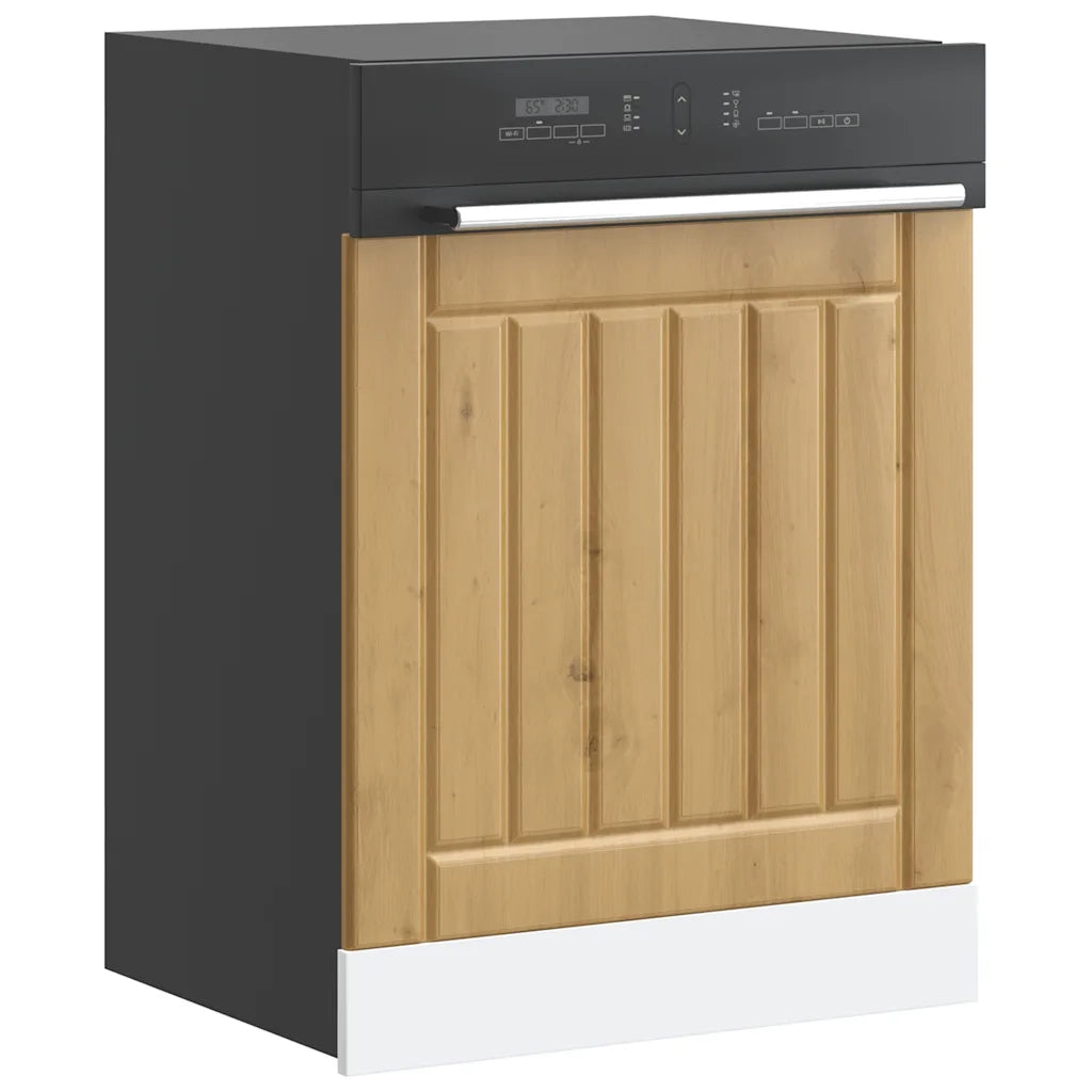 Pannello Lavastoviglie Rovere Artigianale Legno Multistrato