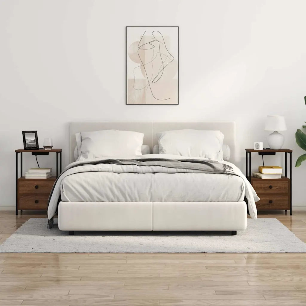 Armadio da Notte con cassetto Rovere Marrone 40 x 31 x 60 cm 859448