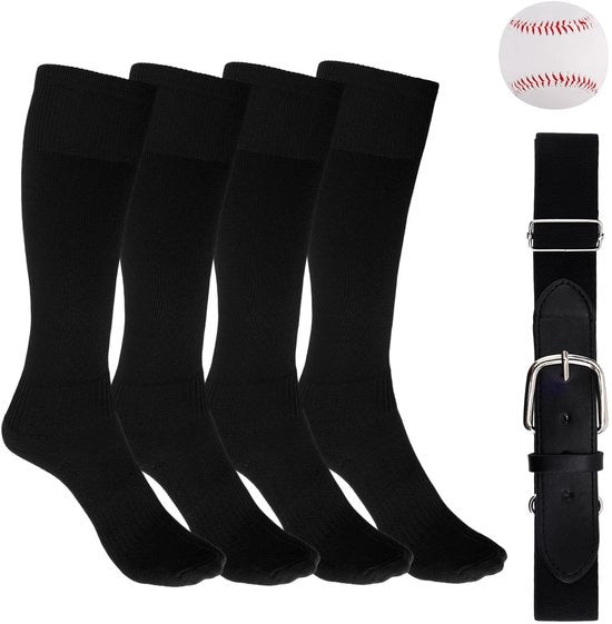 Set di guantini da baseball completo - 2 pair di guantini da baseball - Cintura da baseball regolabile - Baseball - Accessori per bambini - 98% Poliester, 2% Elastan - Set di baseball per bambini