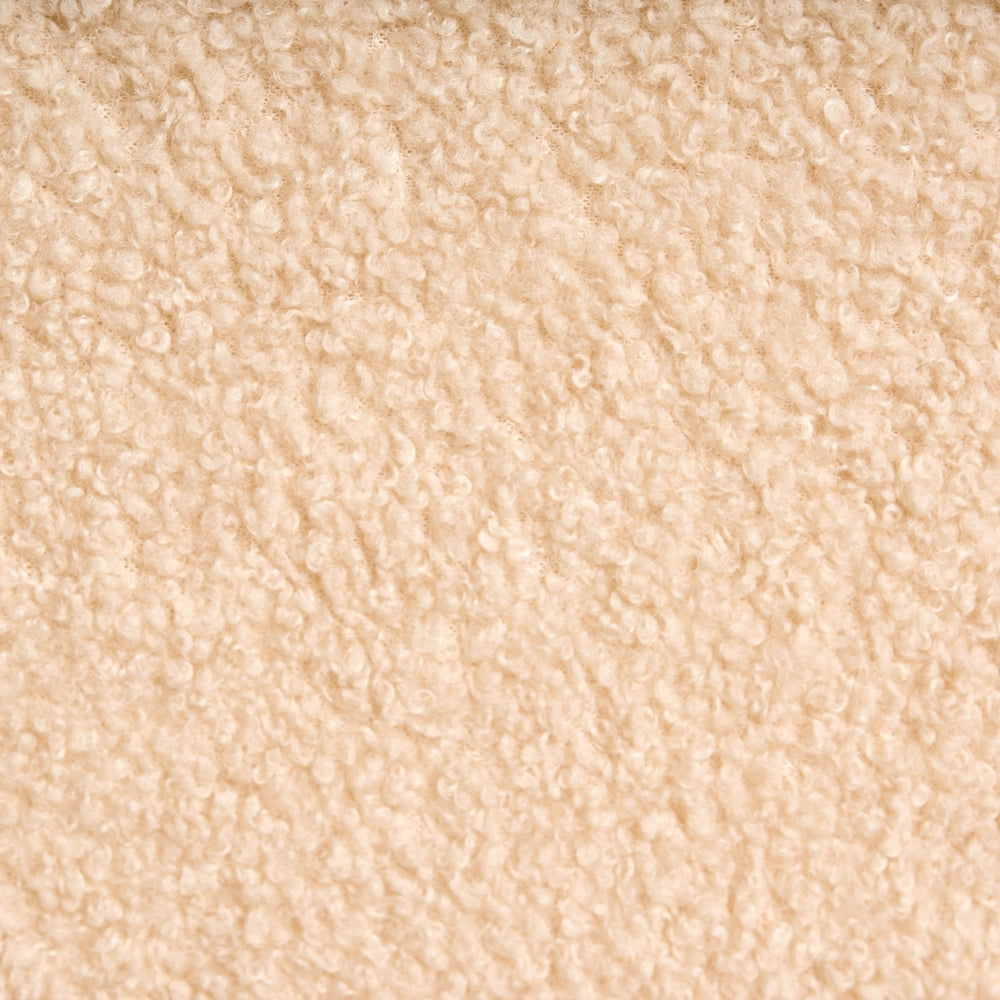 Divano a 2 posti Beige Boucle Tessuto Tappezzeria Divano Minimalista Mobili Soggiorno