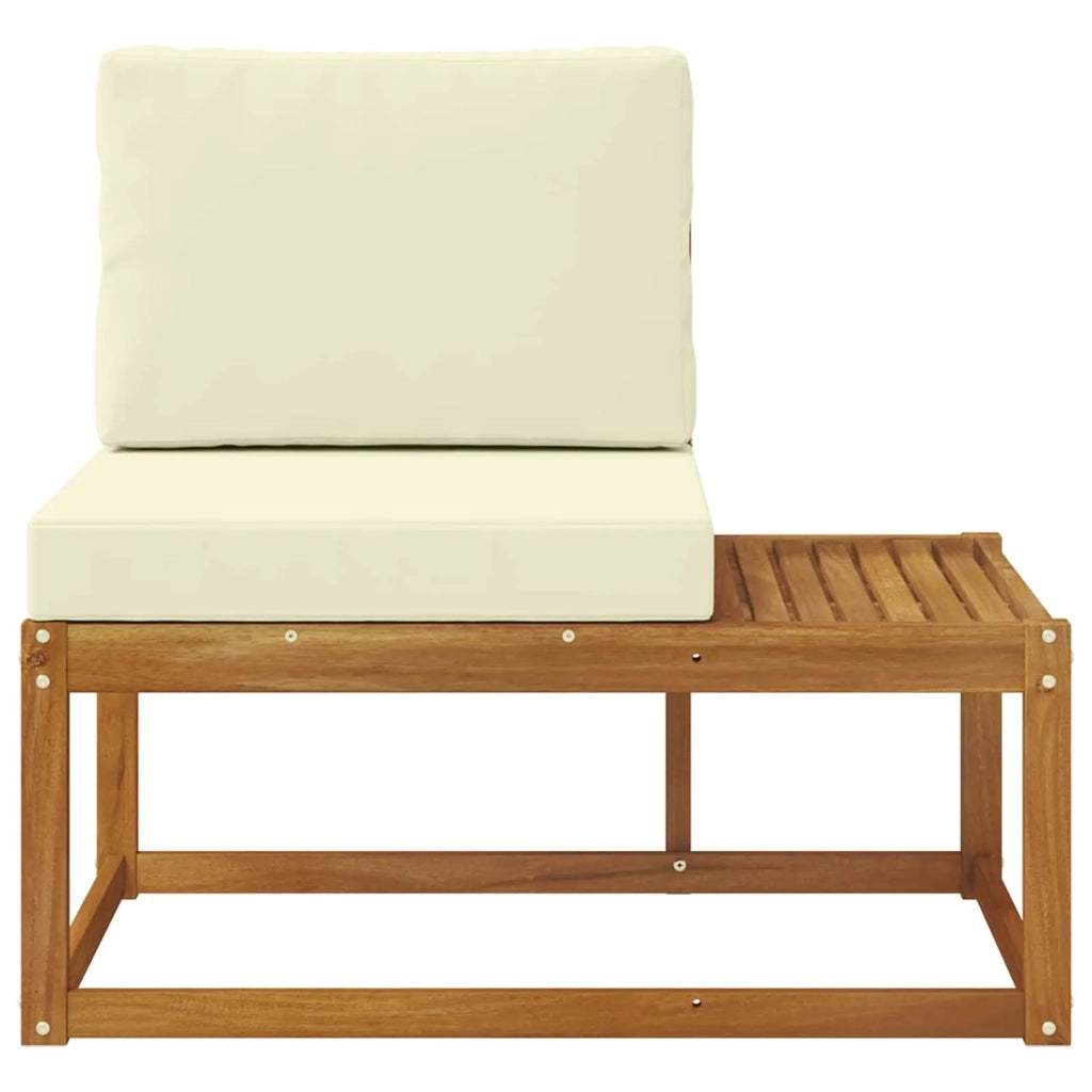 Divano da Esterno con cuscino-Divano da Giardino Naturale 91 x 63 x 73 cm 337629