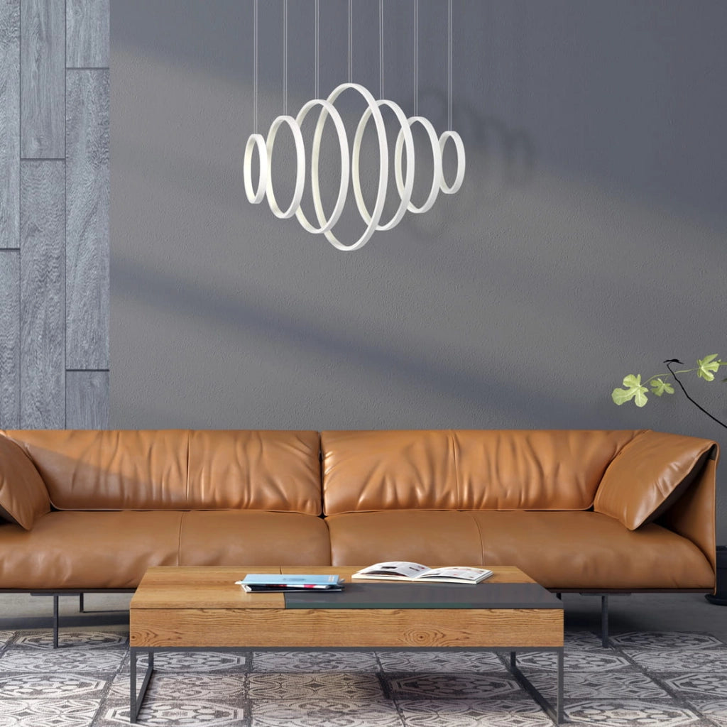 Lampadario LED Milagro Vertigo ML335 86W 4000K bianco