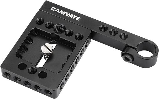 Camera-bodemplaat universale con vite 1/4"-20 e supporto uncinetto singolo in alluminio da 15 mm - 3094, Accessori Fotografici, Montaggio stabile della macchina fotografica