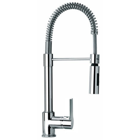 Miscelatore Rubinetto monocomando a molla PAINI serie Le Mans per lavello cod. 90CR557LLPE