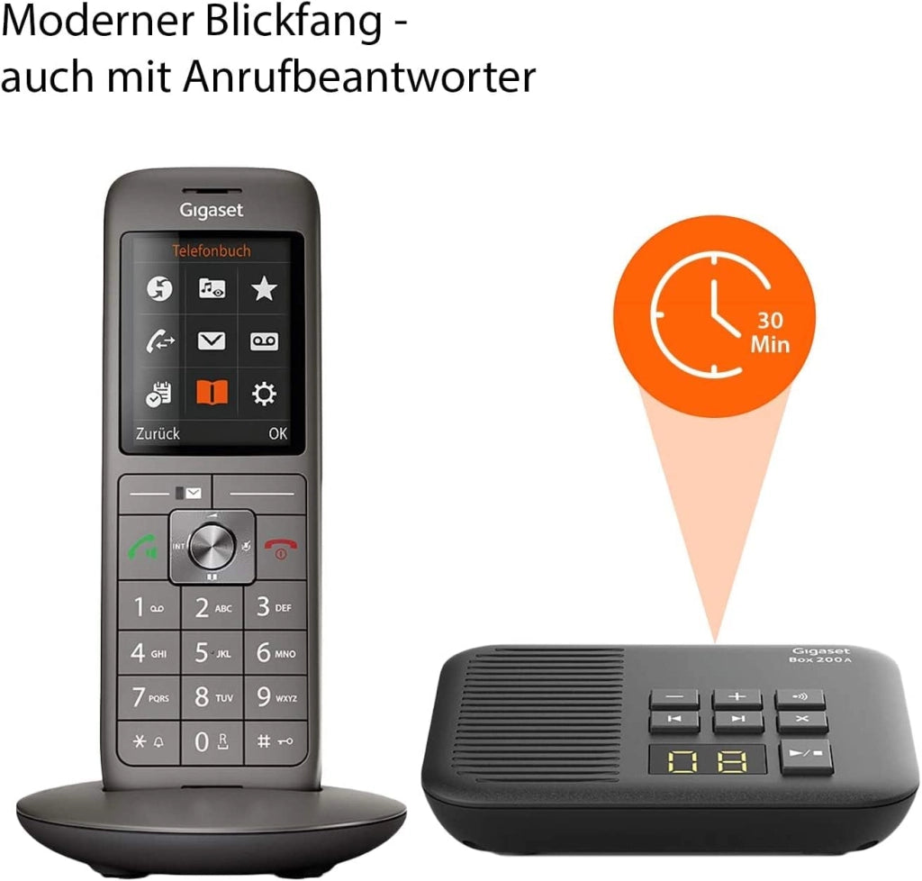Gigaset s30852 h2824 14-B111 cordless Antracite/Nero [Germania] [Versione tedesca]