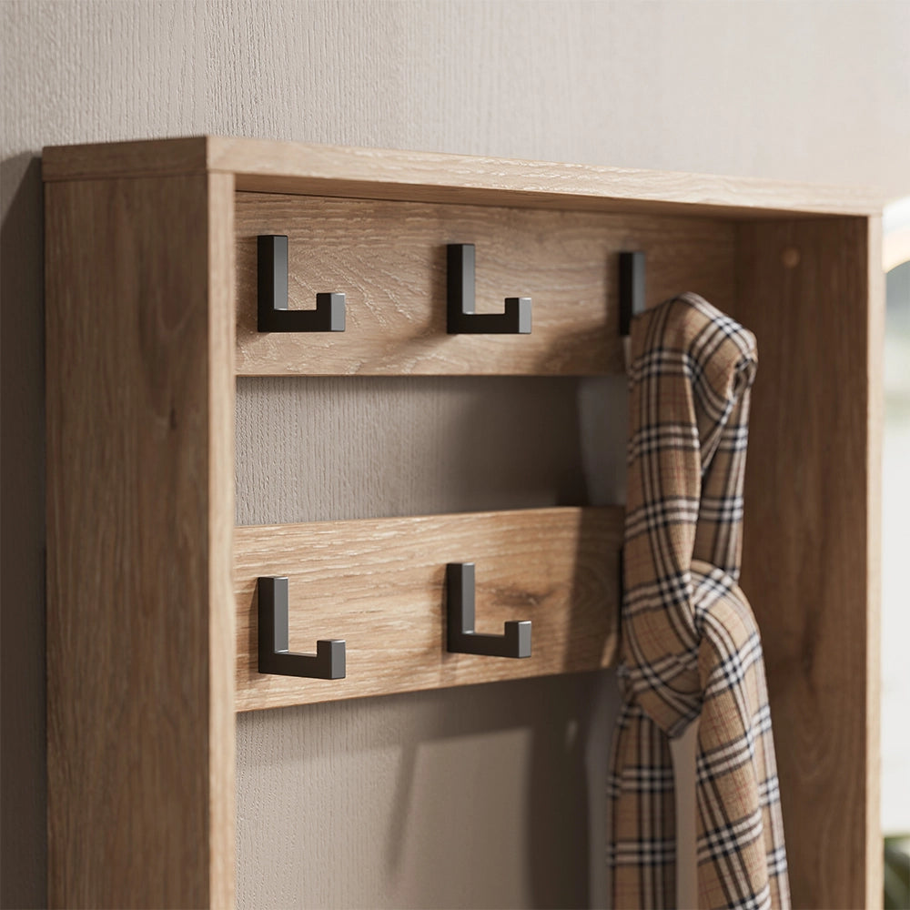 Armadio da ingresso Eliza Quercia vichinga 100 x 45 cm Set, 3 parti Vicco