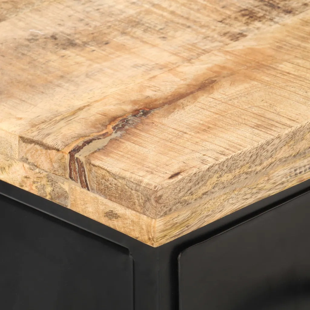 Mobile Porta TV-Mobile per TV-Credenza TV 90x30x41 cm in Legno di Mango Grezzo