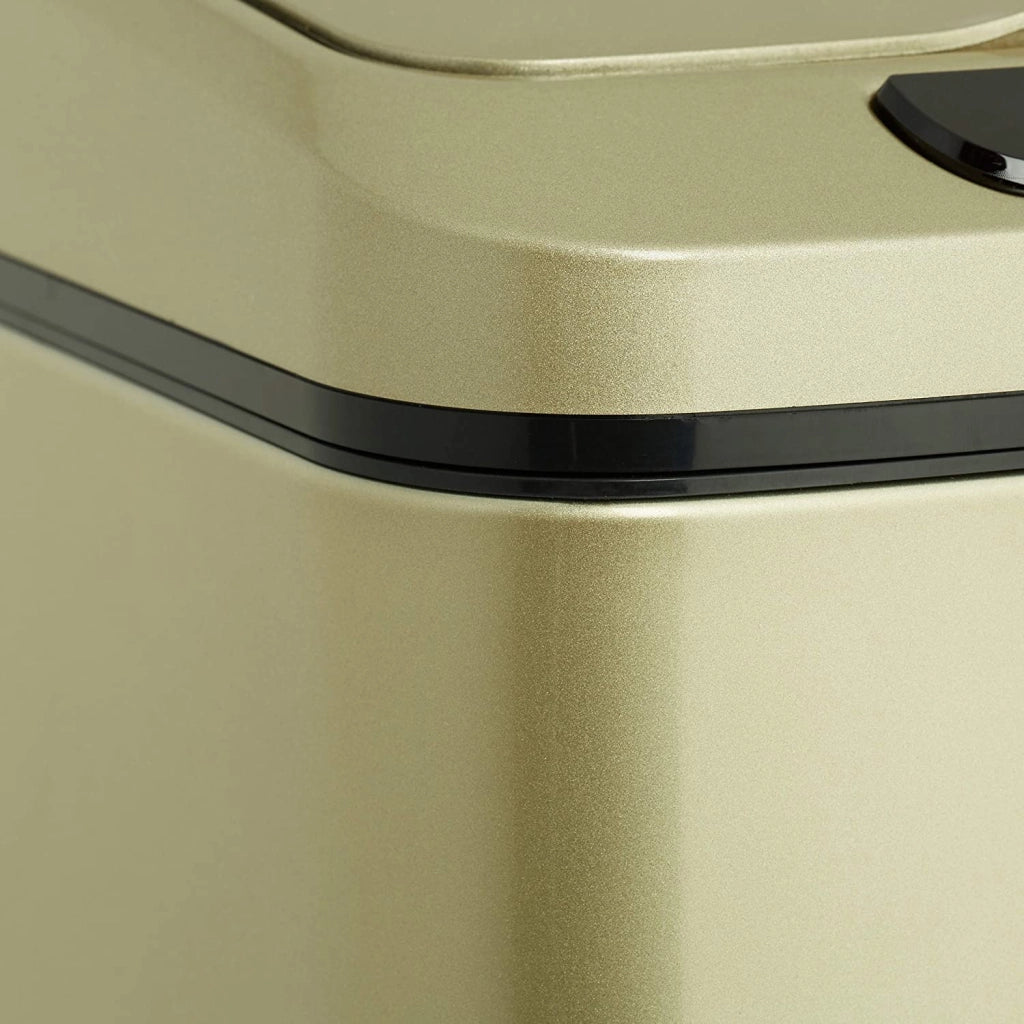 Pattumiera da cucina con coperchio automatico e contenitore con chiusura dorata da 12 litri 13_0002336_3