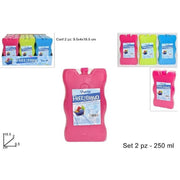 Trade Shop - Set 2 Pezzi Freezerino Ghiaccio Ghiacciolo 250ml Borsa Termica Mare Refrigerante -