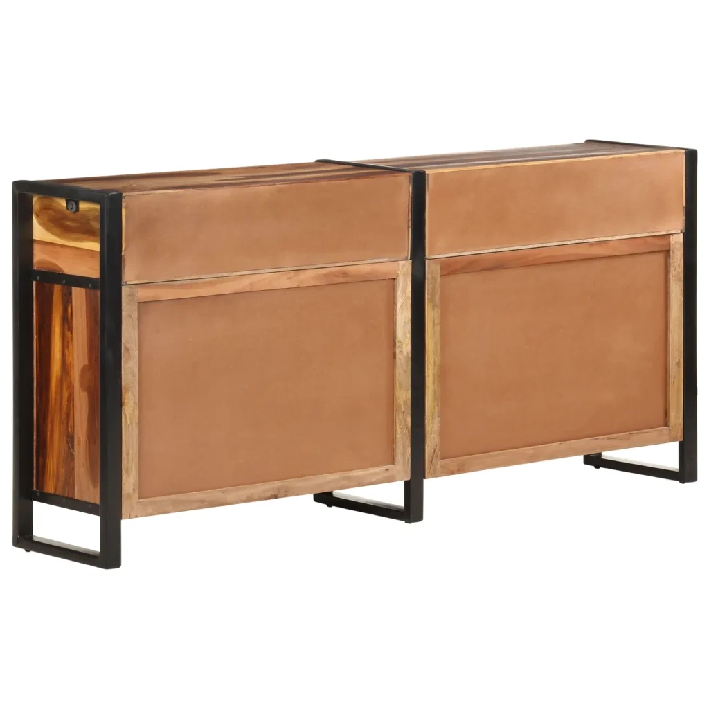 Credenza 172x35x80 cm in Legno di Acacia con Finitura Ambra 321698