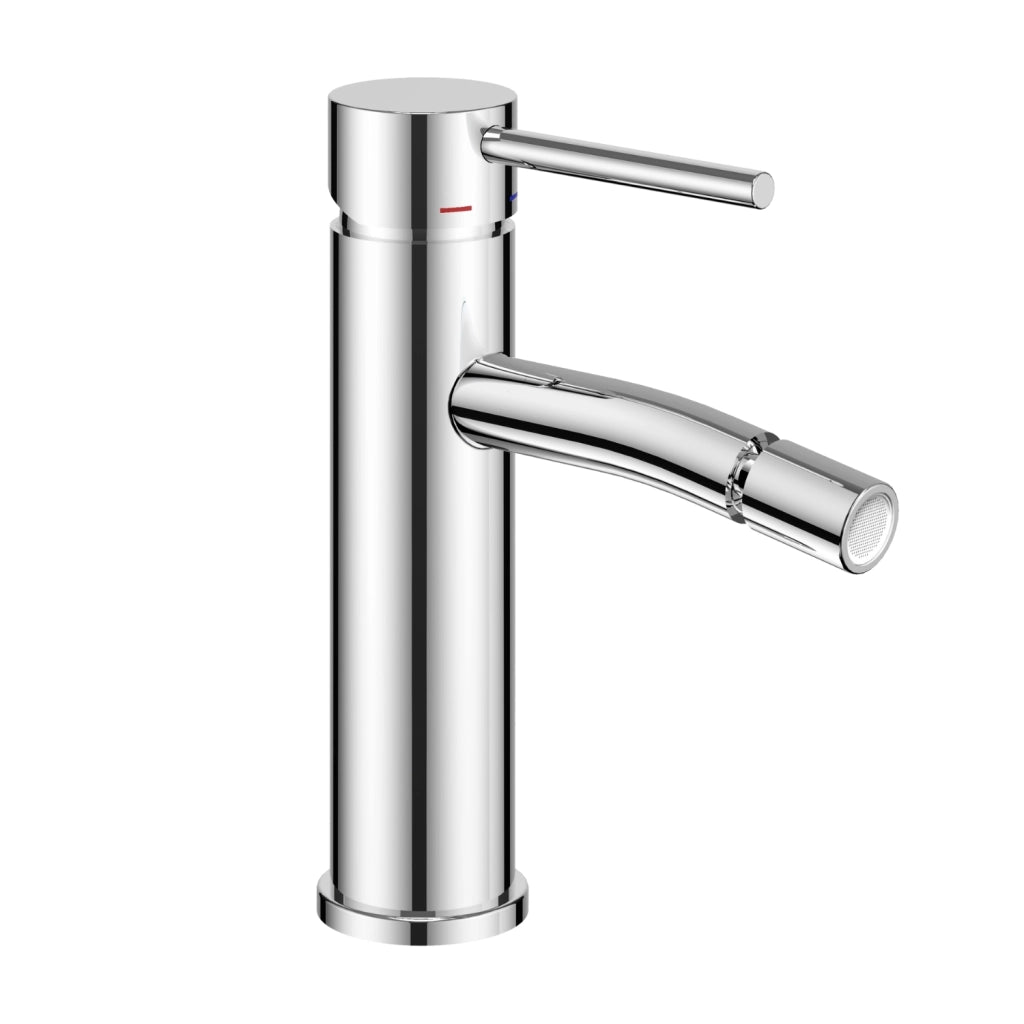 Rubinetto bidet monocomando jazz ottone montaggio rapido cromo lucido e piletta
