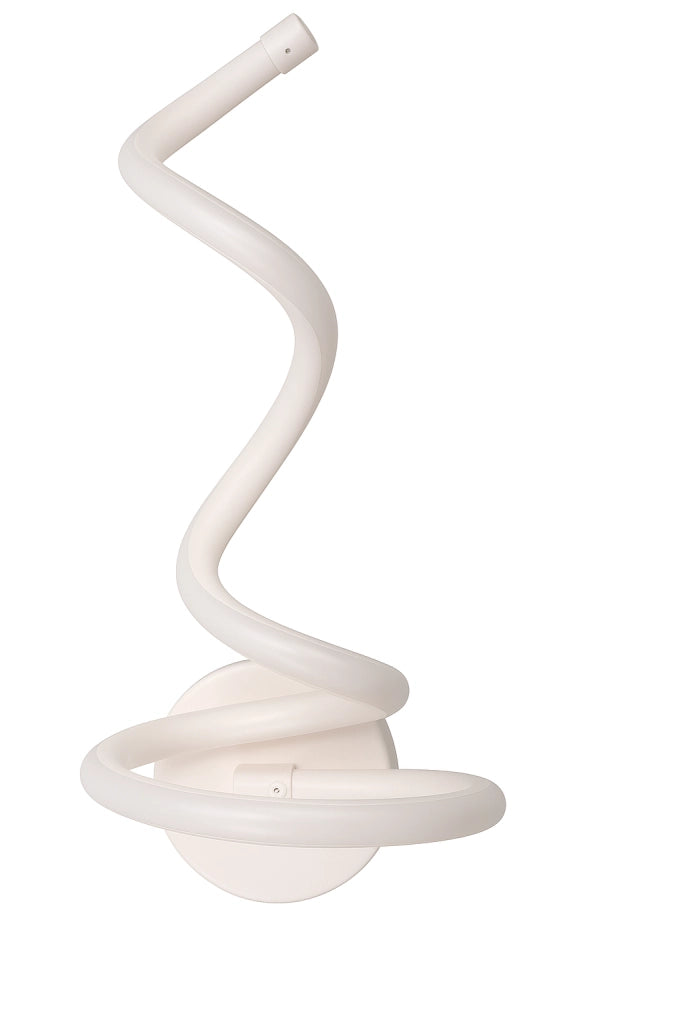 Applique LED da Parete Moderna 12W Bianco a Spirale – Luce Calda Naturale Fredda CCT – 960 Lumen – Design Curvo in Alluminio – Per Interni IP20