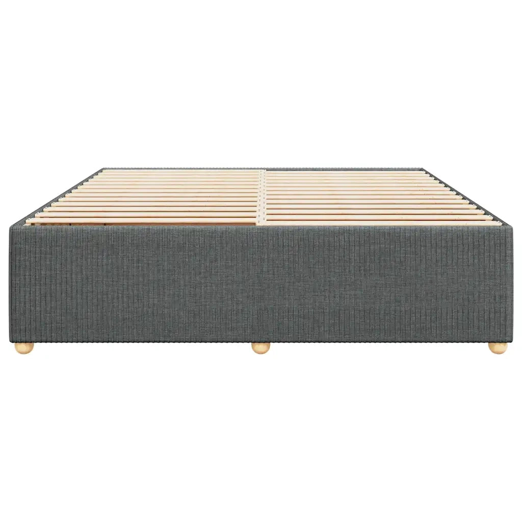 Giroletto senza Materasso Grigio Scuro 200x200 cm Tessuto 3284964