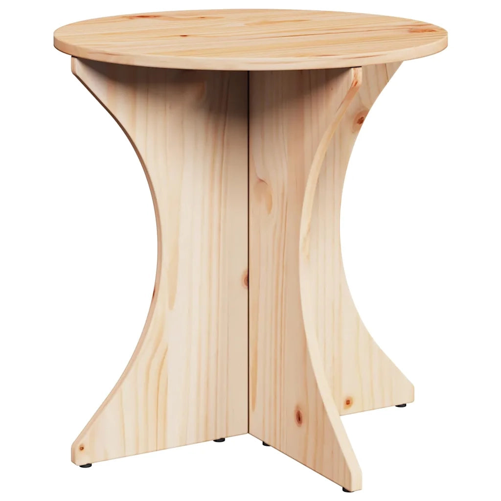Tavolino da salotto 2 pcs Naturale Legno di pino massello 873565