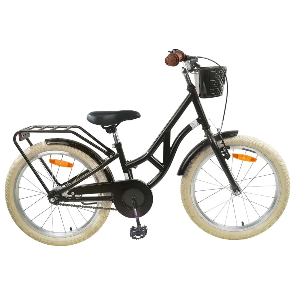 Bicicletta per Bambini 24 Pollici per 8-12 anni Nero