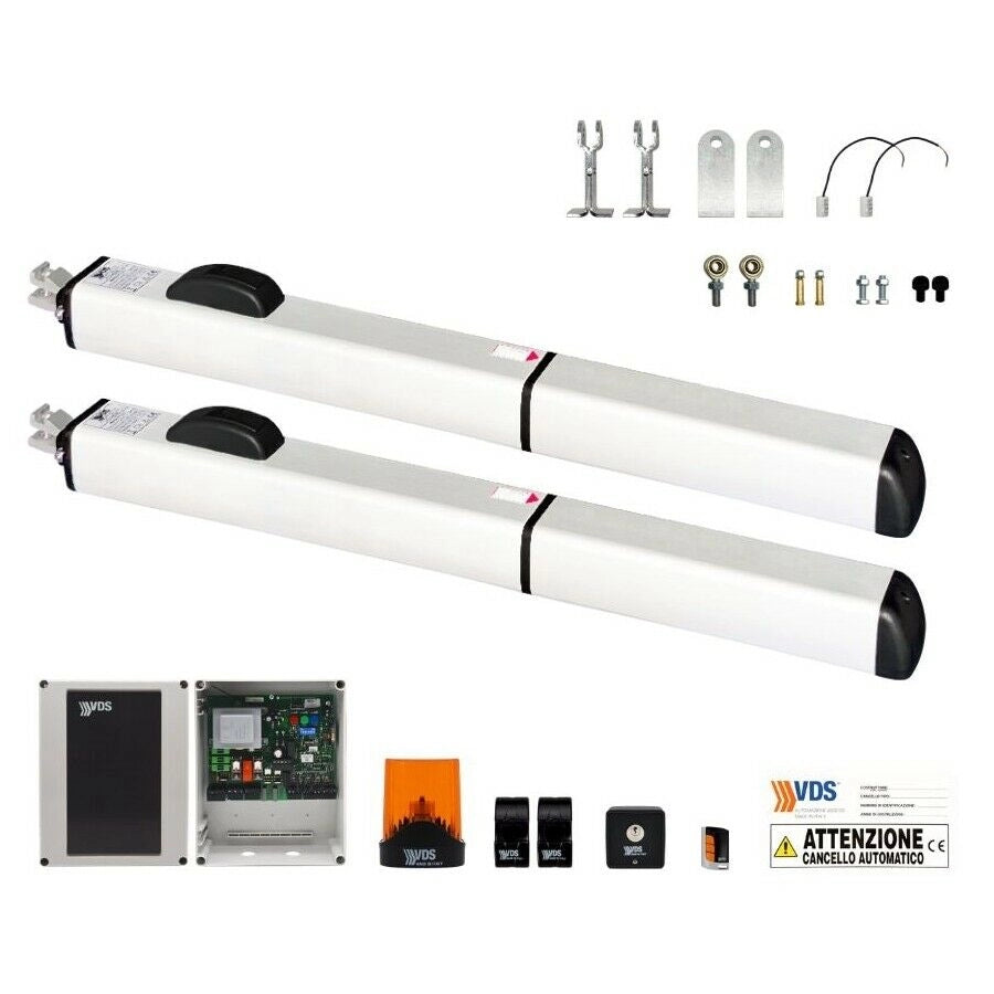 KIT 2 ANTE PER CANCELLI A BATTENTE FINO A 12 MT VDS KIT PH 390 12384/3 ORIGINALE