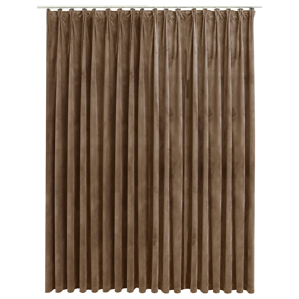 Tenda Oscurante con Ganci Beige in Velluto 290x245 cm cod mxl 62520
