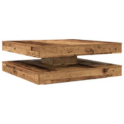 Tavolino da salotto | Tavolino da caff¨¨ | Tavolino da Soggiorno Girevole a 360 Gradi Antico 90x90x34,5 cm