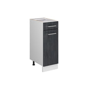 Vicco Mobiletto base per cucina Calcestruzzo nero 30 cm senza piano di lavoro