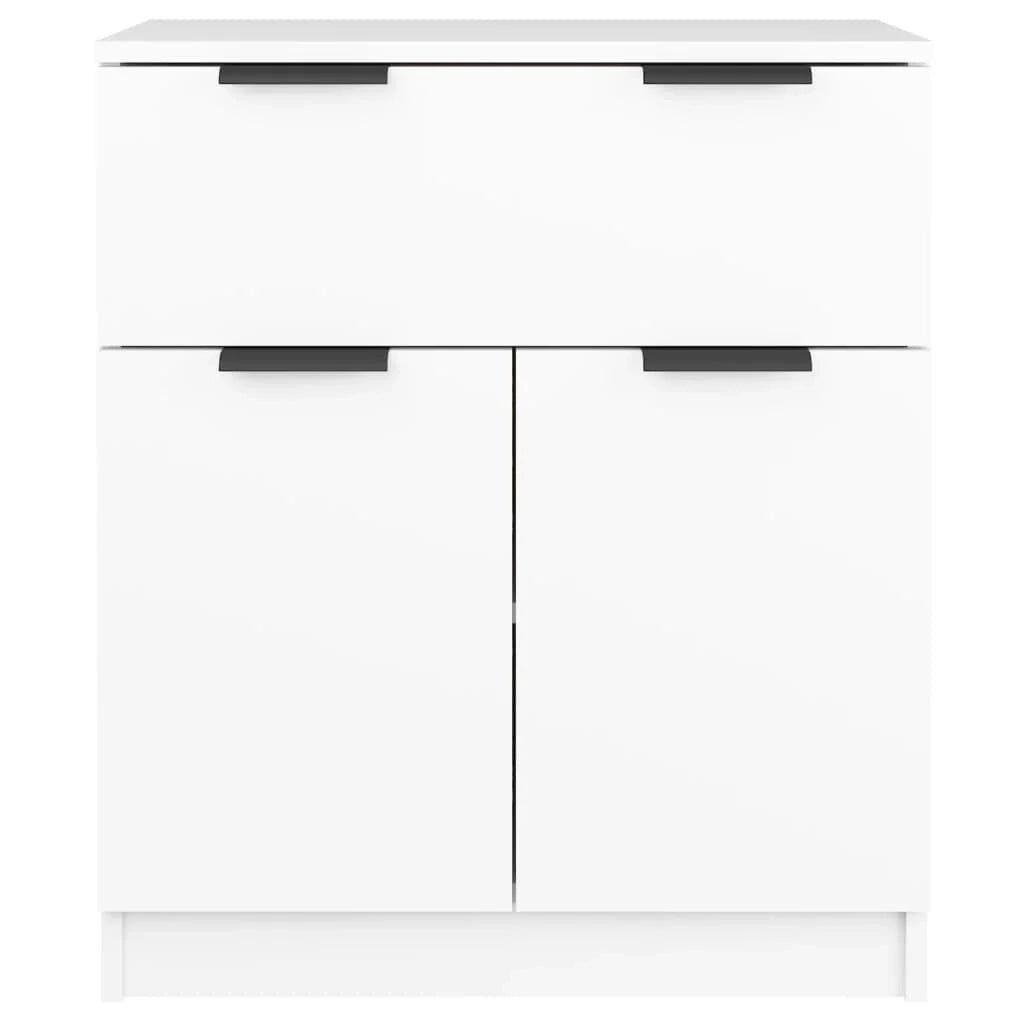 Buffet credenza cassettiera armadio mobile contenitore organizer per cucina soggiorno salotto 60 x 30 x 70 cm legno ingegnerizzato bianco 02_0030331