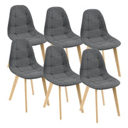 Set di 6 sedie da pranzo 86 x 53 x 47 cm grigio scuro 03_0006788
