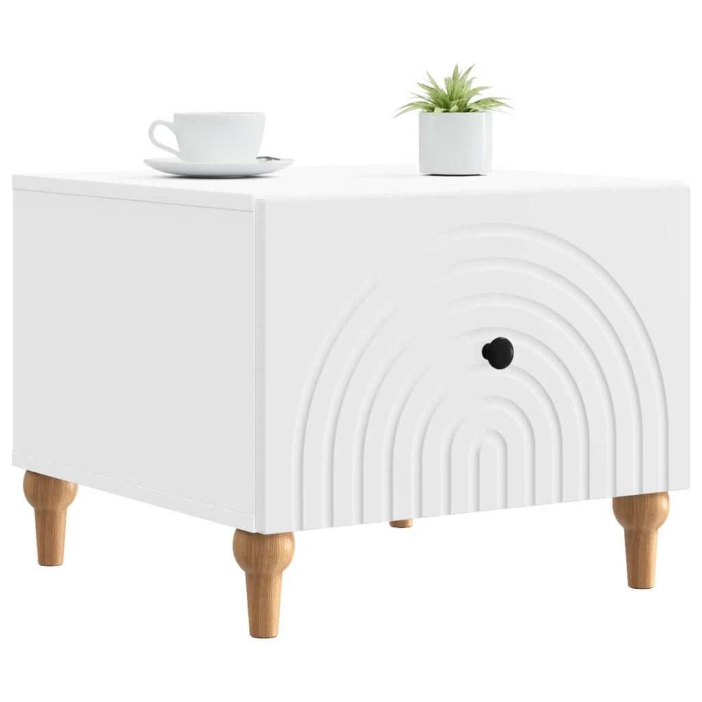 Tavolino da salotto Bianco 49 x 50 x 40 cm Legno ingegnerizzato 894275
