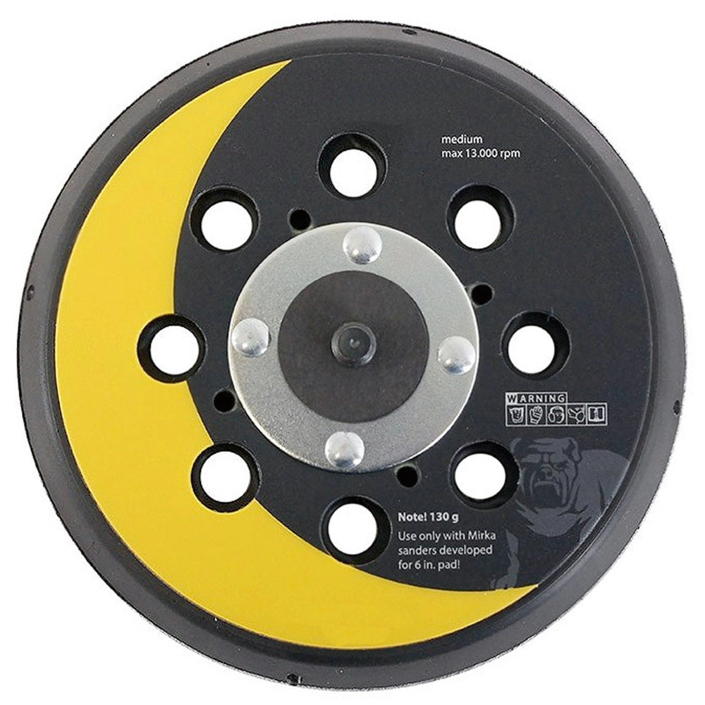 Trade Shop - Platorello ø 150mm A Strappo Adattatore Disco 6" Attacco Maschio 10mm -