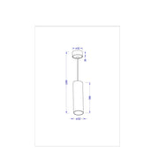 Lampadario Moderno Focus Led Alluminio Bianco Led Integrato 12W Ip20 4000K