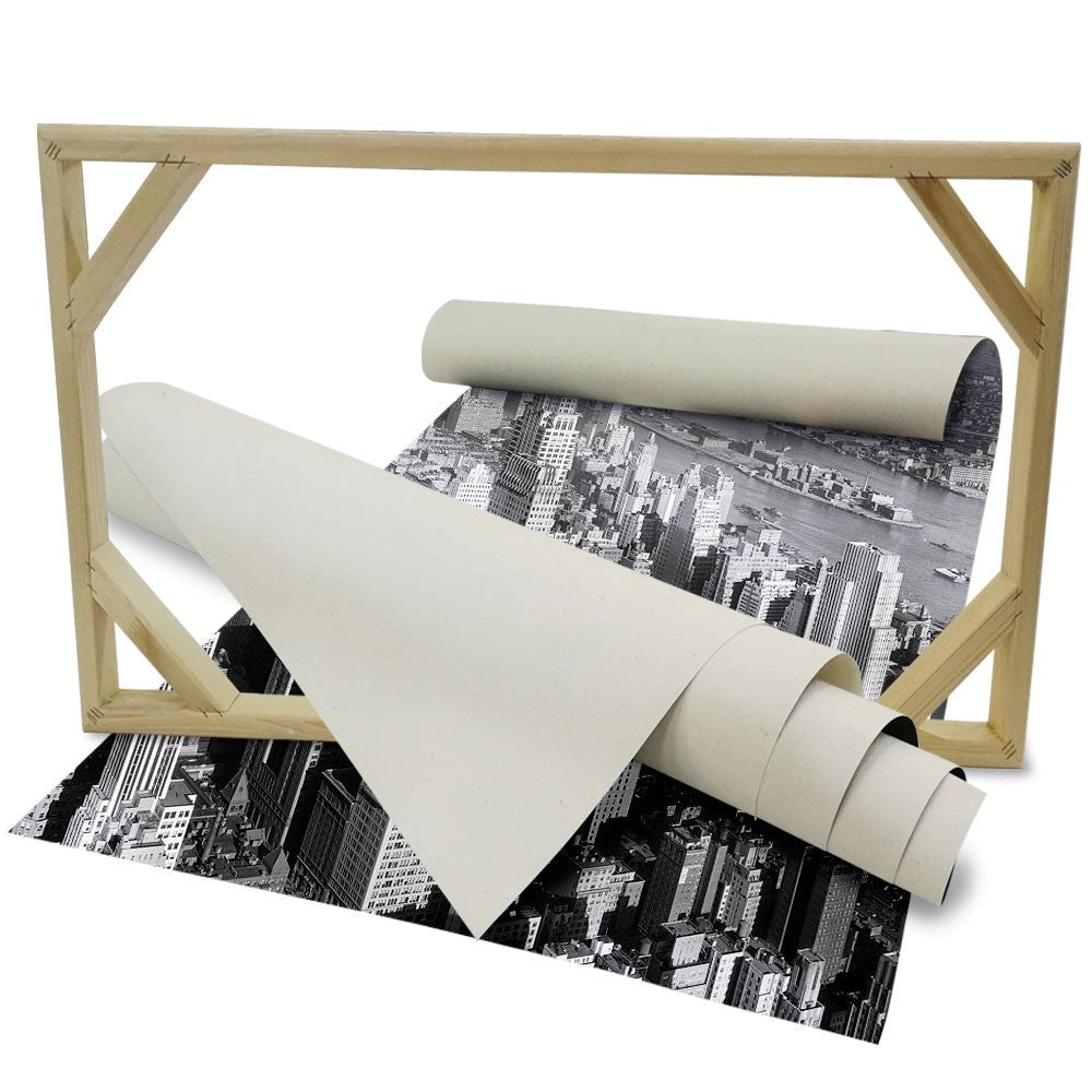NewYork retrò - Quadro Canvas su telaio in legno Misura: 140x100 cm