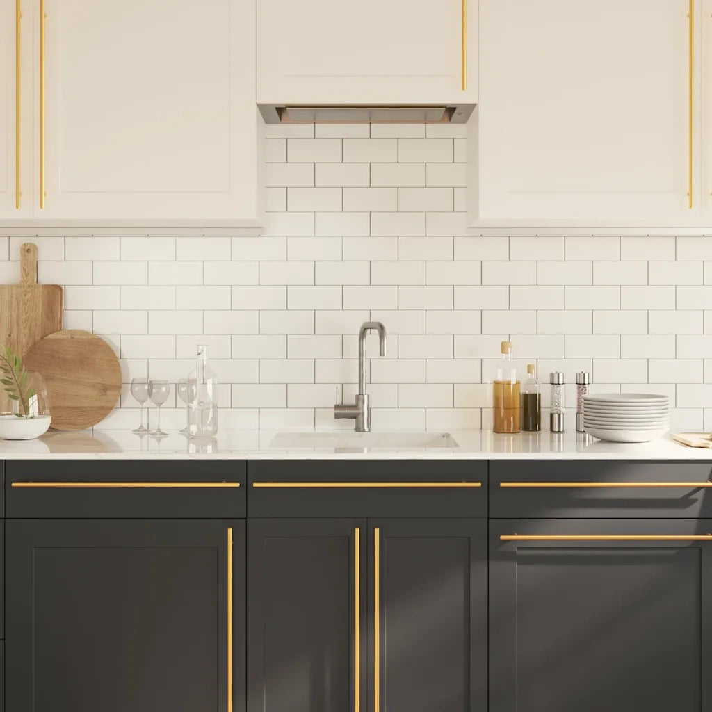 Maniglie per Mobili 20 pz Oro 480 mm in Acciaio Inox